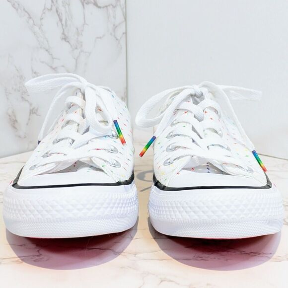 NEW Vintage Converse Chuck Taylor All Star PRIDE Multi Low Top Sneakers W 6 M 4 - Picture 11 of 12